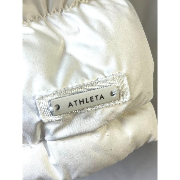 Athleta White Puffy Vest, Women's Size Extra Small - Picture 5 of 10